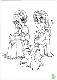 Zelda coloring pages link and zelda by meibatsu fan art manga. The Legend Of Zelda Coloring Page Dinokids Org