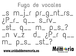 Se dice que hacer este sencillo ejercicio. Fuga De Vocales Juegos Mentales Frases Bonitas Acertijos