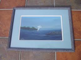Wayne Fulcher Outer Banks Original Signed Acrylic Painting Seaside Bird Art 