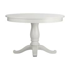 Project Time White Round Dining Table Pedestal Dining Table Dining Table