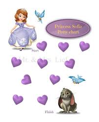 Princess Sofia The First Potty Chart Printable Print By