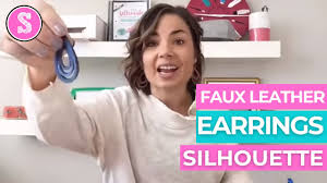 In this diy leather leaf earrings tutorial, i walk you through step by step how to make your own pair of joanna gaines inspired leather leaf earrings.these l. How To Make Faux Leather Earrings With Silhouette For Beginners Youtube