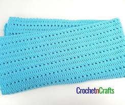 Double Crochet And Cross Stitch Baby Blanket Crochetncrafts