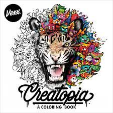 They work great in the classroom as free time activities or theme unit fun. Creatopia A Coloring Book Vexx Amazon De Bucher
