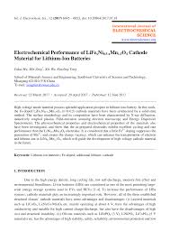 Electrochemical Performance of LiFexNi0.5-xMn1.5O4 Cathode Material for  Lithium-Ion Batteries