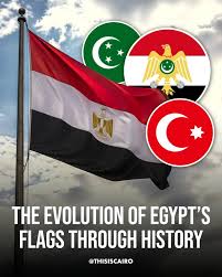 The evolution's of Egyptian flags through history