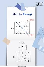 Atau di atas diagonal utama. Mengenal Matriks Dalam Matematika Pengertian Jenis Dan Transpose Matematika Kelas 11