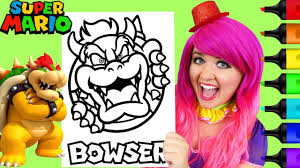 Download and print these bowser printable coloring pages for free. Coloring Bowser Super Mario Nintendo Coloring Page Prismacolor Markers Kimmi The Clown Youtube