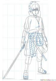 How To Draw Sasuke Step By Step Drawing Tutorials Sasuke Drawing Drawing Tutorial Drawing Tutorials For Kids