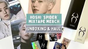 Seventeen S Hoshi Spider Merch Unboxing Haul Youtube