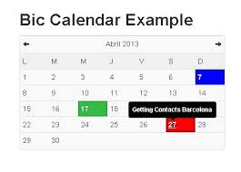 Simple Jquery Calendar And Schedule Plugin For Bootstrap Bic Calendar Free Jquery Plugins
