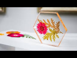 Now comes the part where i work on getting these dried floral bits encased in protective coats of resin. Diy Pressed Flower Coasters Home Family Youtube