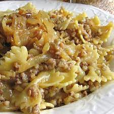 Make Authentic Jewish Kasha Varnishkes With Bowtie Pasta And Buckwheat Groats Recipe Jewish Recipes Jewish Cooking Recipes