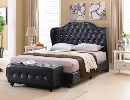 Maybe you would like to learn more about one of these? Kings Brand Furniture Black Tufted Design Faux Leather King Size Upholstered Platform Bed Amazon In Furniture