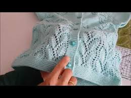 Cift Yaprakli Yakadan Baslamali Bebek Yelegi Nazarca Com Orgu Bebek Bebek Yelek