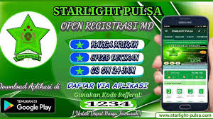 Tentunya setelah anda terdaftar sebagai ( master dealer) kami. Starlight Pulsa Home Facebook