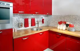 Ral 3020 Traffic Red High Gloss Red Kitchen Decor Red And White Kitchen Red Kitchen