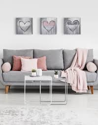 Dusky Pink Love Heart Set Silver Wall Art Contemporary Art Uk In 2020 Pink Living Room Decor Living Room Decor Gray White Living Room Decor