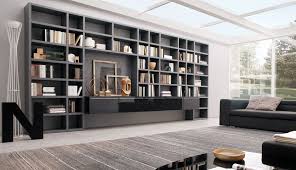 20 Modern Living Room Wall Units For Book Storage From Misuraemme Living Room Wall Units Bookshelves In Living Room Modern Living Room Wall