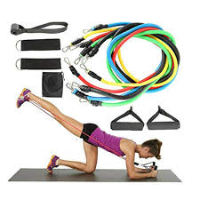 These resistance band exercises will give you a total body workout, toning and strengthening from every inch. Diiibarlory 11pcs Set Resistance Bands Exercise Yoga Fitness Training Tubes Set Portable Exercise Resistance Band Set Exercise Stretch Fitness Home Set For Stretching Strength Training Amazon In Home Kitchen