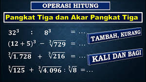 Pangkat tiga suatu bilangan bulat ialah merupakan suatu bilangan yang diperoleh dari hasil perkalian bilangan bulat dari uraian di atas dapat disimpulkan bahwa akar pangkat tiga dari suatu bilangan bulat merupakan kebalikan dari perpangkatan tiga dari. Cara Mudah Operasi Hitung Pangkat 3 Dan Akar Pangkat 3 Youtube