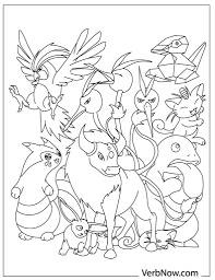 Don't hesitate to play pokemon coloring games with the colorful pages and catching eyes. Free Pokemon Coloring Pages For Download Pdf Verbnow