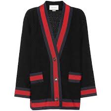 Black And Red Cardigan Gucci Cotton Blend Twill Cardigan 1 935 Liked On Polyvore Featuring Tops Cardigans Black Gucci Top Cardigan Top Gucci Cardigan Cotton Blend Car Estilo