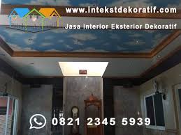 Warna plafon ruang tamu 2020, warna plafon gypsum minimalis, kombinasi warna cat plafon dan dinding, warna cat plafon kamar tidur, variasi cat plafon kombinasi warna cat plafon ruang tamu yang bagus dan sumber : Jasa Cat Plafon Motif Awan Jabodetabek Intekst Dekoratif