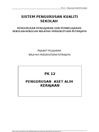 Bahagian 4 kawalan aset alih kerajaan tujuan : Pk 12 Pengurusan Aset Alih Kerajaan
