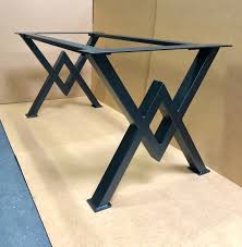La Base De Mesa De Comedor Diamond Base Industrial Robusta Etsy Dining Table Bases Steel Table Base Table Base