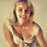 Diane Cilento, Vintage Actress Painting by Esoterica Art Agency