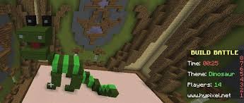 0 / 0 a minecraft server. Hypixel Server Network For Minecraft Zwergix Made A Funny Dinosaur In Build Battle Facebook
