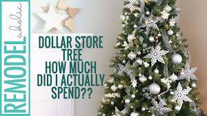 Uk's largest range of christmas lights, trees and decorations. Dollar Store Christmas Tree Decorating Tutorial Silver And White Christmas Tree Creativechristmas Youtube