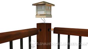 Solar deck lights for 6x6 wood posts. Deck Lighting 101 Post Cap Lights Advantagelumber Blog