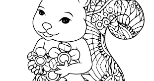 Love bug and flowers color page ~ pat catan's crafts and floral (#2 in the list!) free flowers coloring pages ~ trails of colors. Free Printable Squirrel With Flowers Coloring Page Mama Likes This