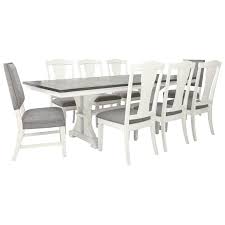 9 piece dining table set. Benchcraft Nashbryn D763 45 2x02 6x01 Transitional 9 Piece Dining Set With Upholstered Chairs Gill Brothers Furniture Dining 7 Or More Piece Sets
