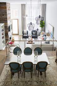 A Mix Of Traditional Rustic And Eclectic Decor Make This Open Floor Plan Condo A Lovely Layered P Dining Room Floor Farm House Living Room Living Dining Room