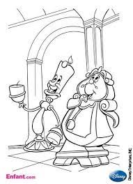 coloriages disney la belle et bete coloriage lettres