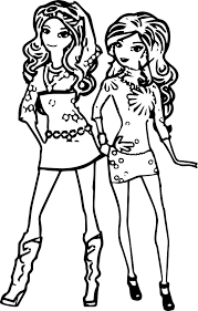 Cool Barbie And Friends Coloring Page Coloring Pages For Girls Best Friends Forever Coloring Pages For Teenagers
