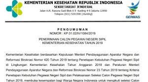 Pengumuman hasil selekdi administrasi cpns kementerian kesehatan (kemenkes) 2019 dapat dilihat melalui portal sscn dan laman cpns kemenkes 2019. Kemenkes Buka 2 205 Formasi Cpns 2019 Berikut Jenis Pelamar Tahapan Seleksi Dan Pelaksanaan Ujian Tribunnews Com Mobile