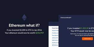 Ethereum What If Historic Investment Calculator Investing Bitcoin Transaction Referral Program