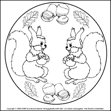 Eichhornchen Mandalas Ausmalbilder Fur Kinder Ausmalbilder Mandala Ausmalen Eichhornchen