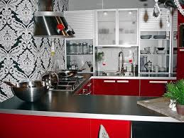Red kitchen cabinets with black countertops. 50 Plus 25 Contemporary Kitchen Design Ideas Red Kitchen Cabinets For Small Spaces