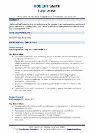 Budget Analyst Resume Samples Qwikresume