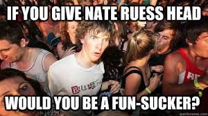 If You Give Nate Ruess Head Would You Be A Fun Sucker Sudden Clarity Clarence Quickmeme