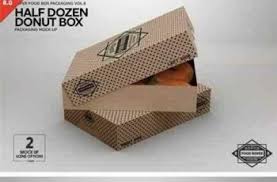 Download 1803184 Half Dozen Donut Box Mock Up 2181807 Freepsdvn