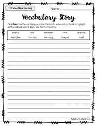 6th Grade Reading Street Vocabulary Writing Activity Units 1 6 Writing Activities Reading Street 6th Grade Reading