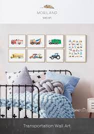 Tractor Print Tractor Nursery Transportation Decor Little Boy Room Vehicle Decor Tractor Printable Horizontal Wall Art Farmhouse Art Boy Room Toddler Boys Room Kid Room Decor
