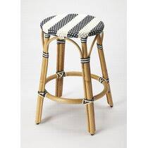 Classic comfort rattan bar height cafe set 36 round glass. Wicker Rattan Bar Stools Wayfair