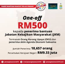 Kepada rakyat pulau pinang yang menerima tawaran melanjutkan pengajian ke peringkat diploma dan sarjana muda (1st degree) ke ipts atau ua. Bantuan Rm500 Sekali Kepada Penerima Jkm Penjaja Pemandu Teksi Di Pulau Pinang